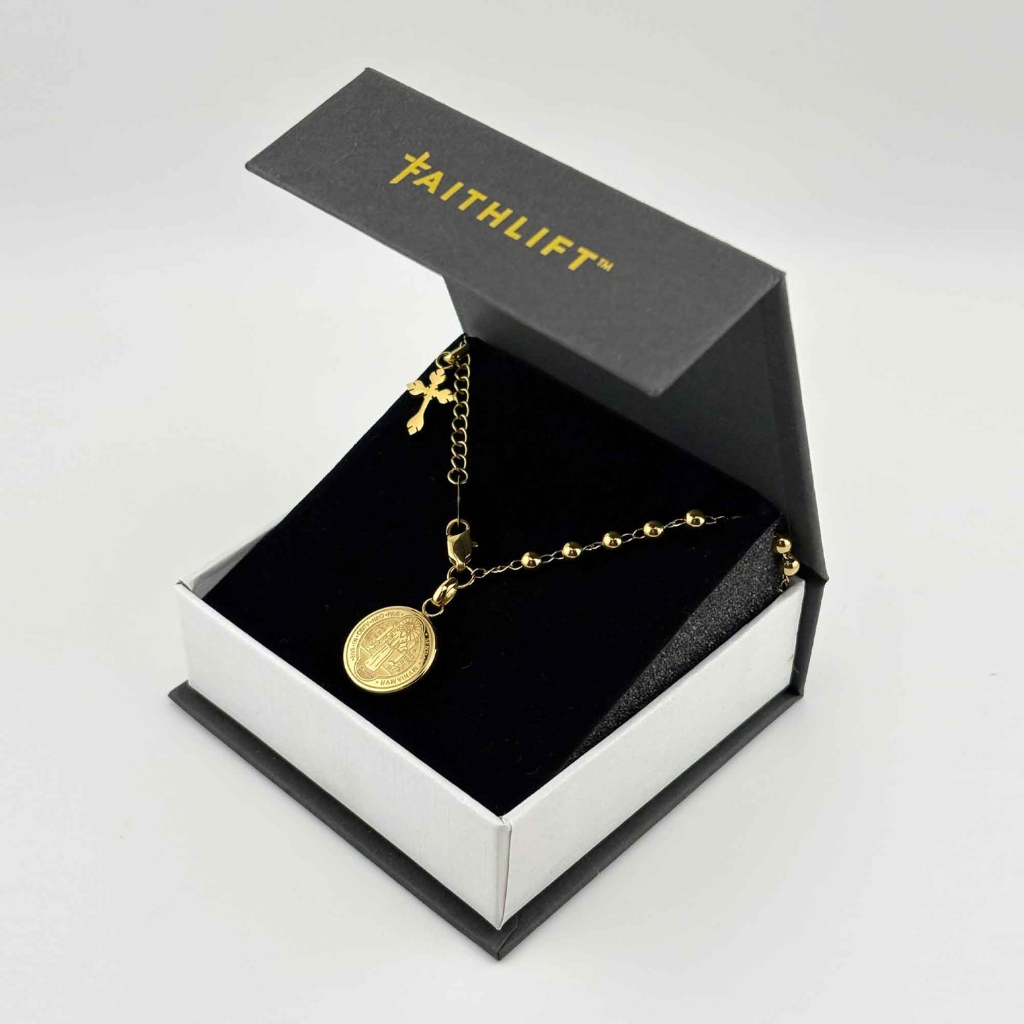 Rosary Bracelet with Saint Benedict