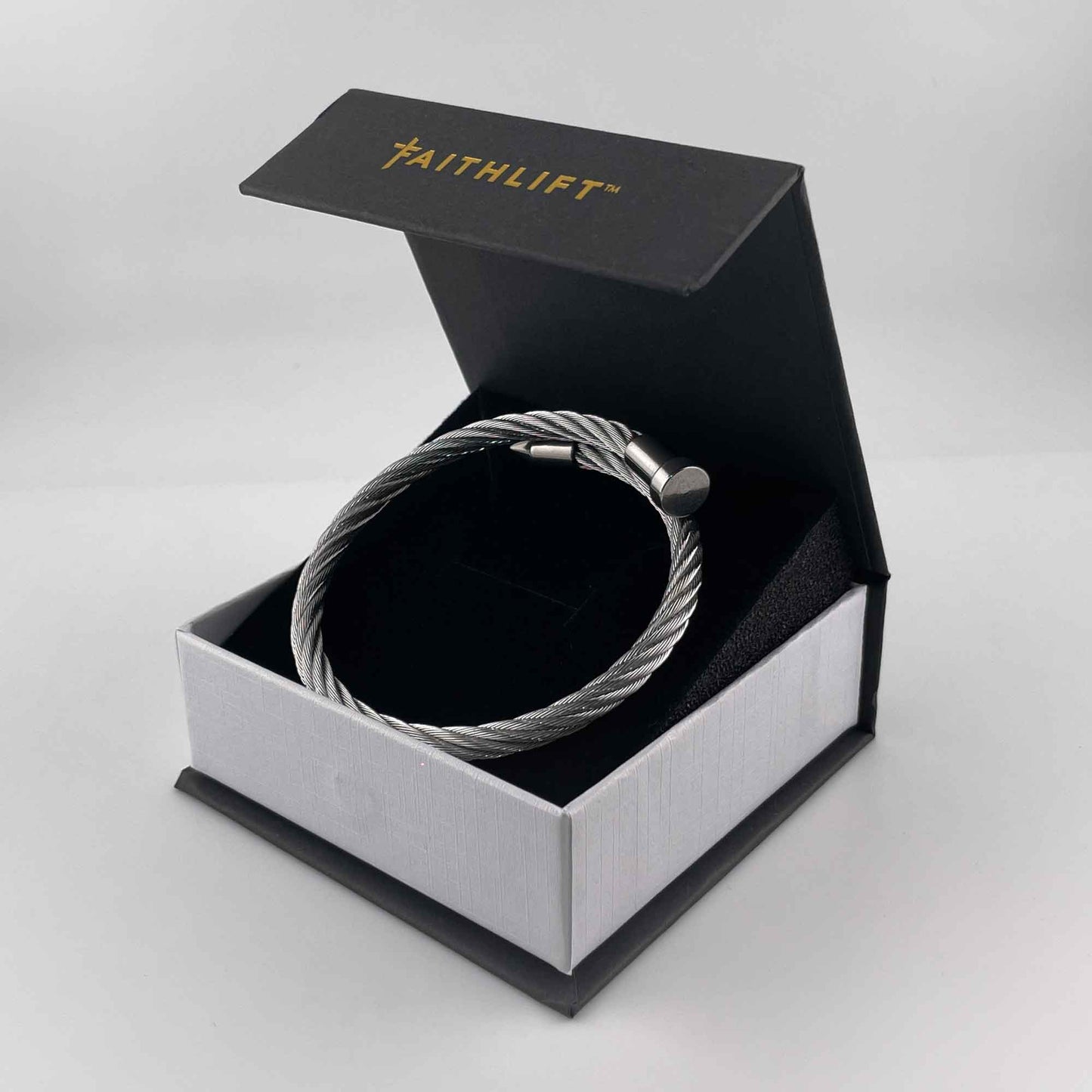 Nautical Rope Bangle (Silver)