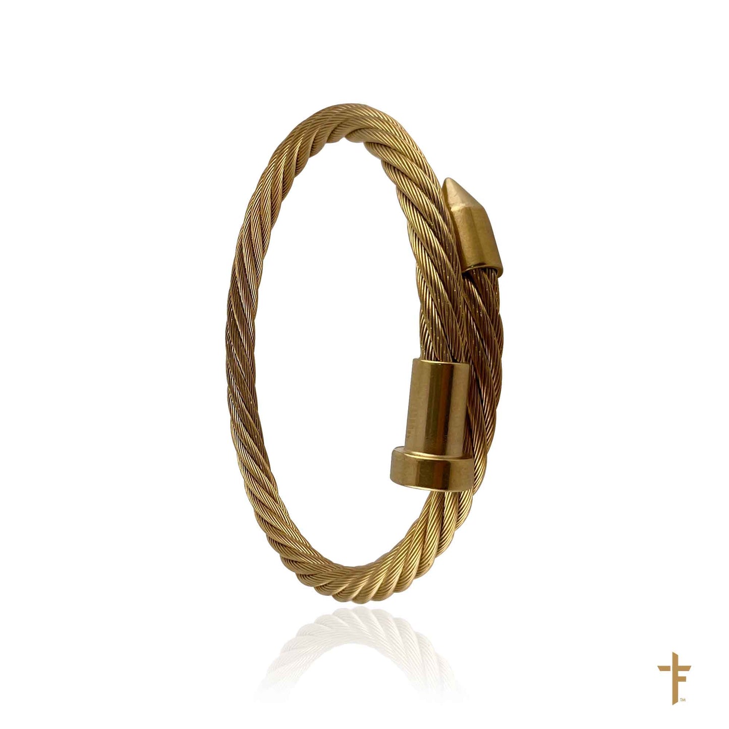Nautical Rope Bangle (Gold)