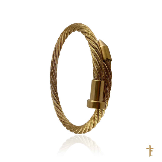 Nautical Rope Bangle (Gold)