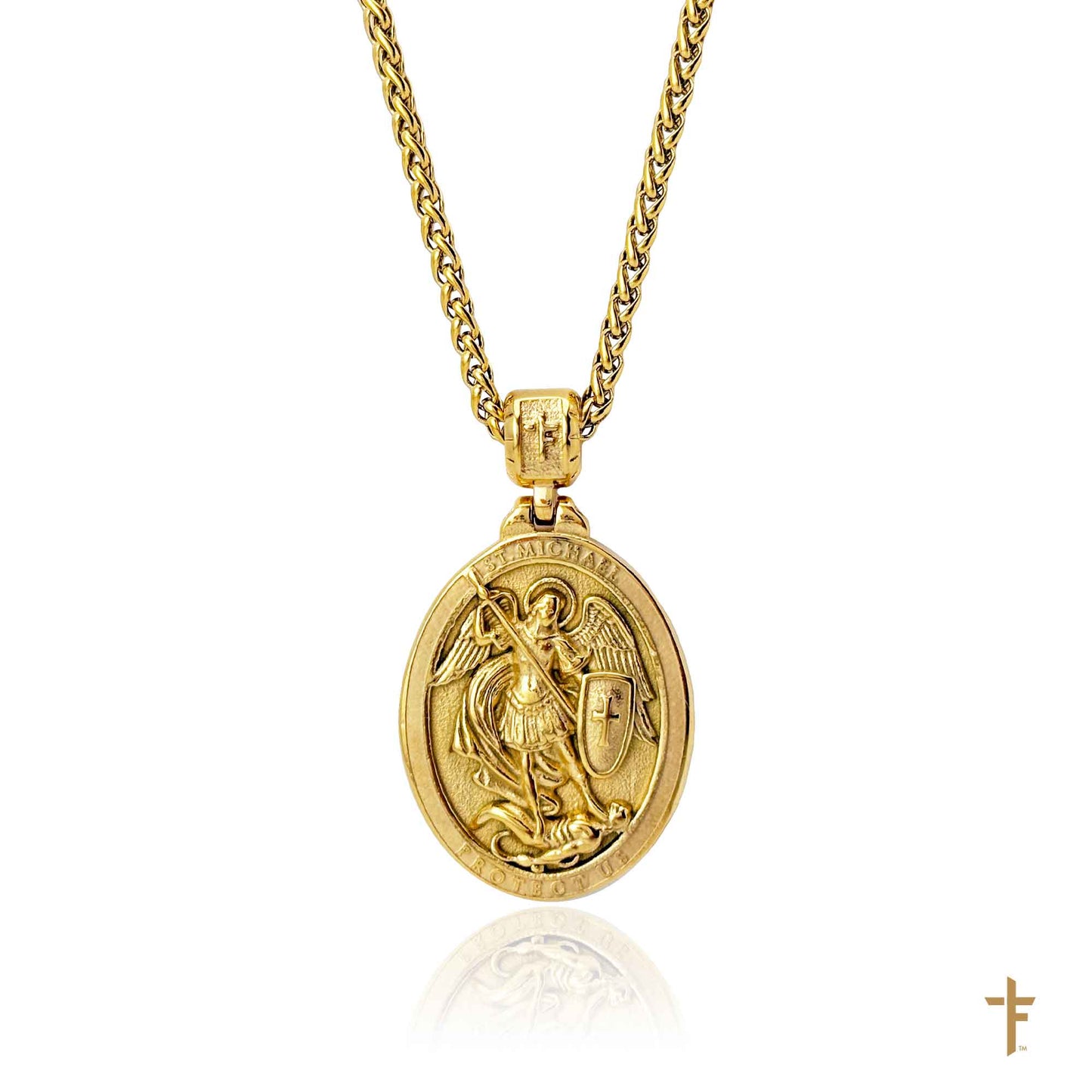 Saint Michael the Archangel (3D Crafted) Necklace