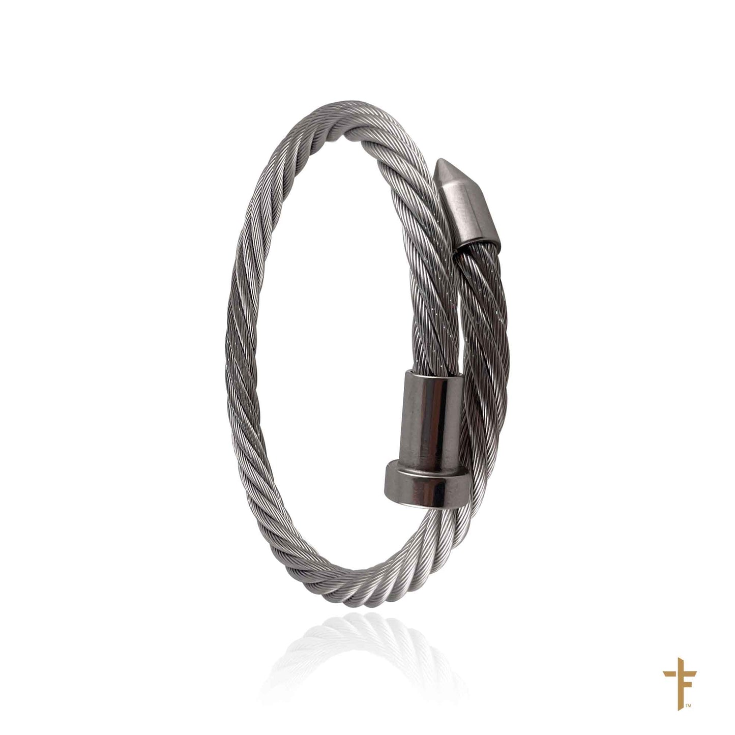 Nautical Rope Bangle (Silver)