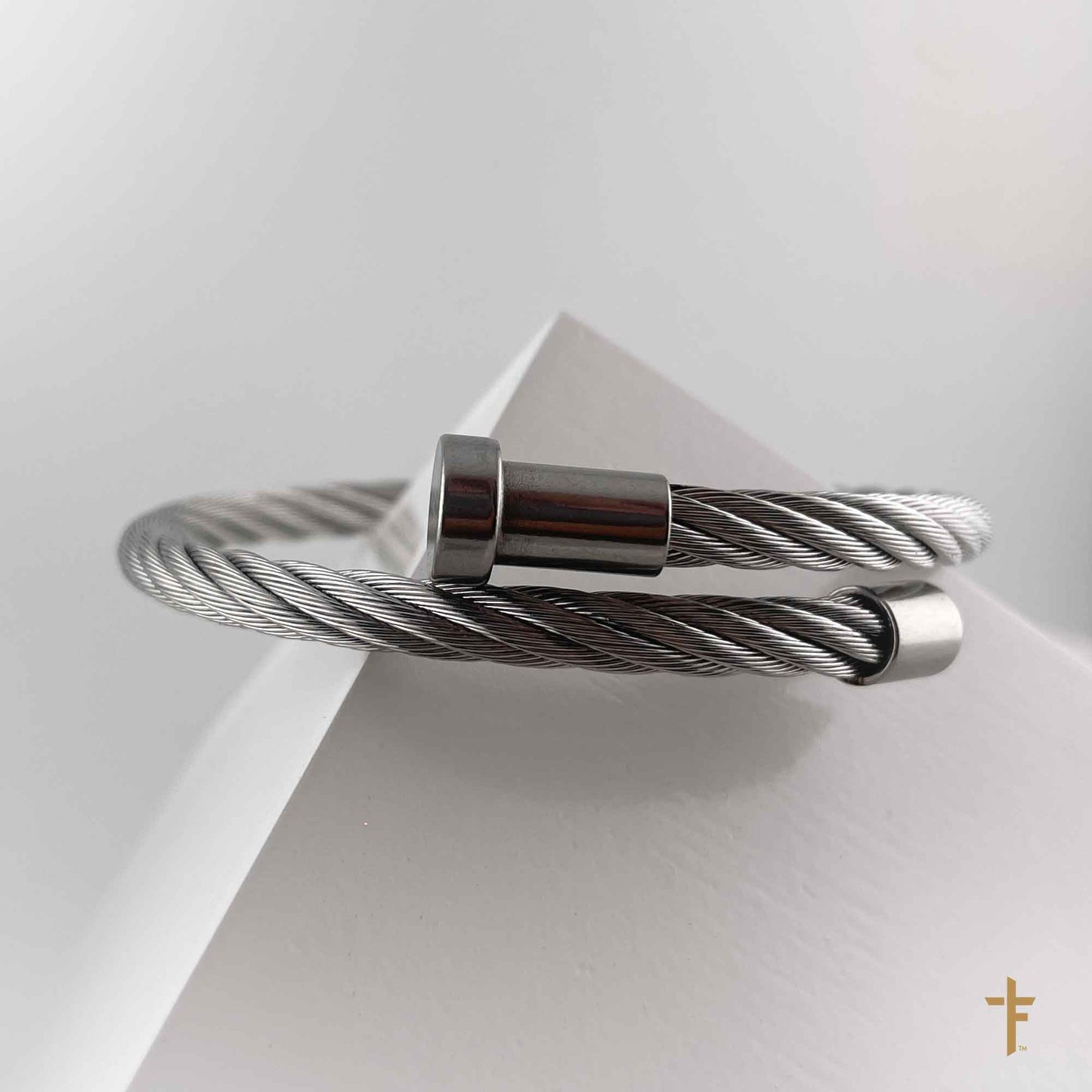 Nautical Rope Bangle (Silver)