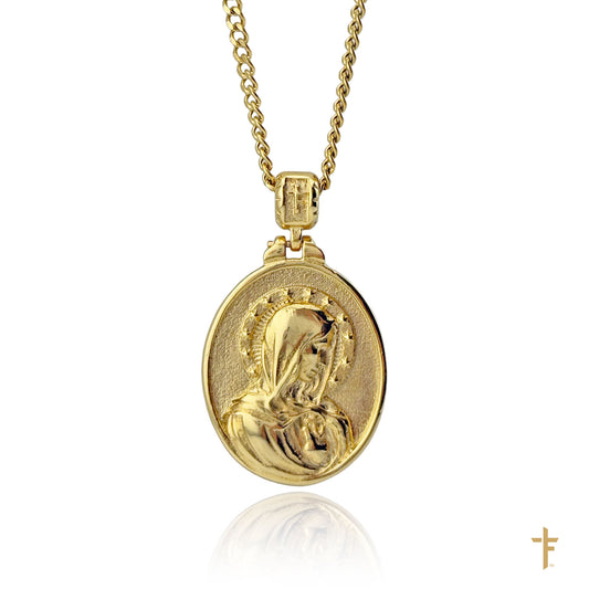 Sacred Heart of Jesus and Mary (3D crafted) Necklace