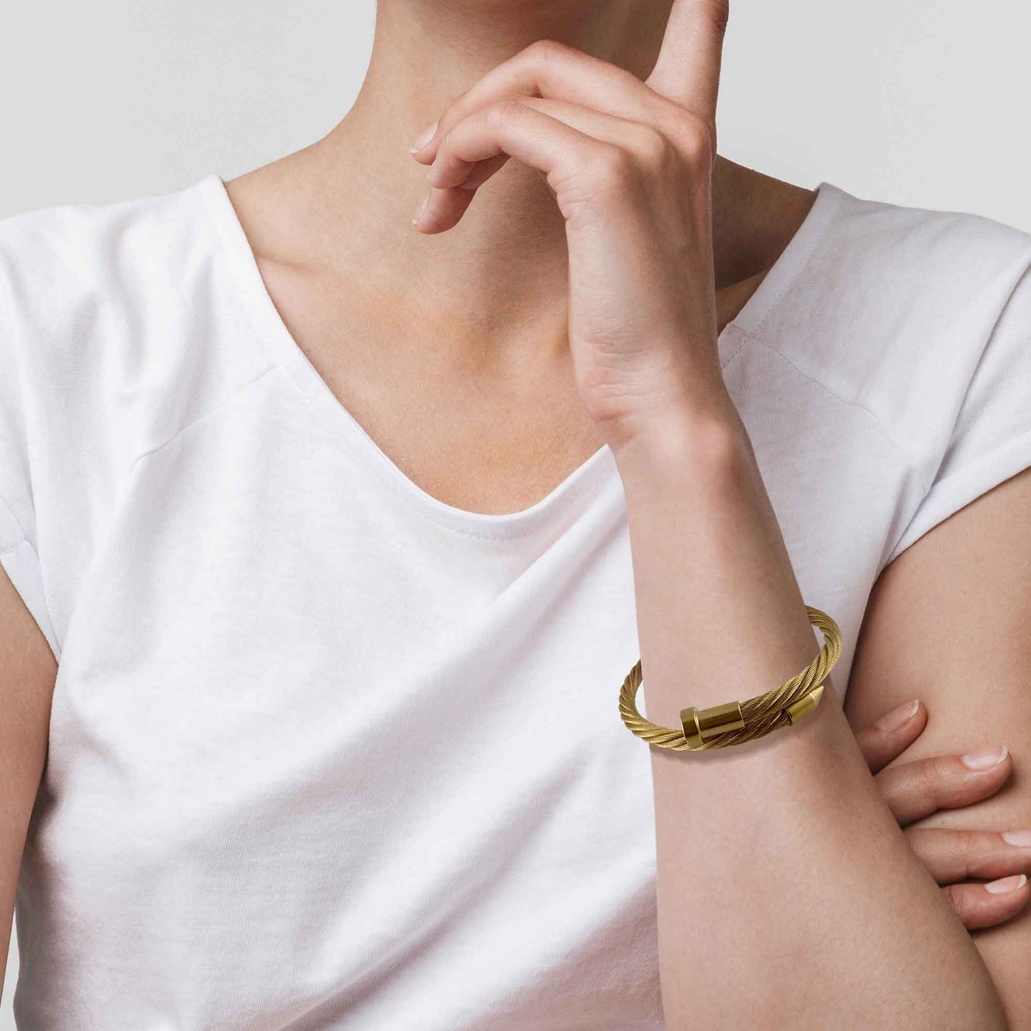 Nautical Rope Bangle (Gold)