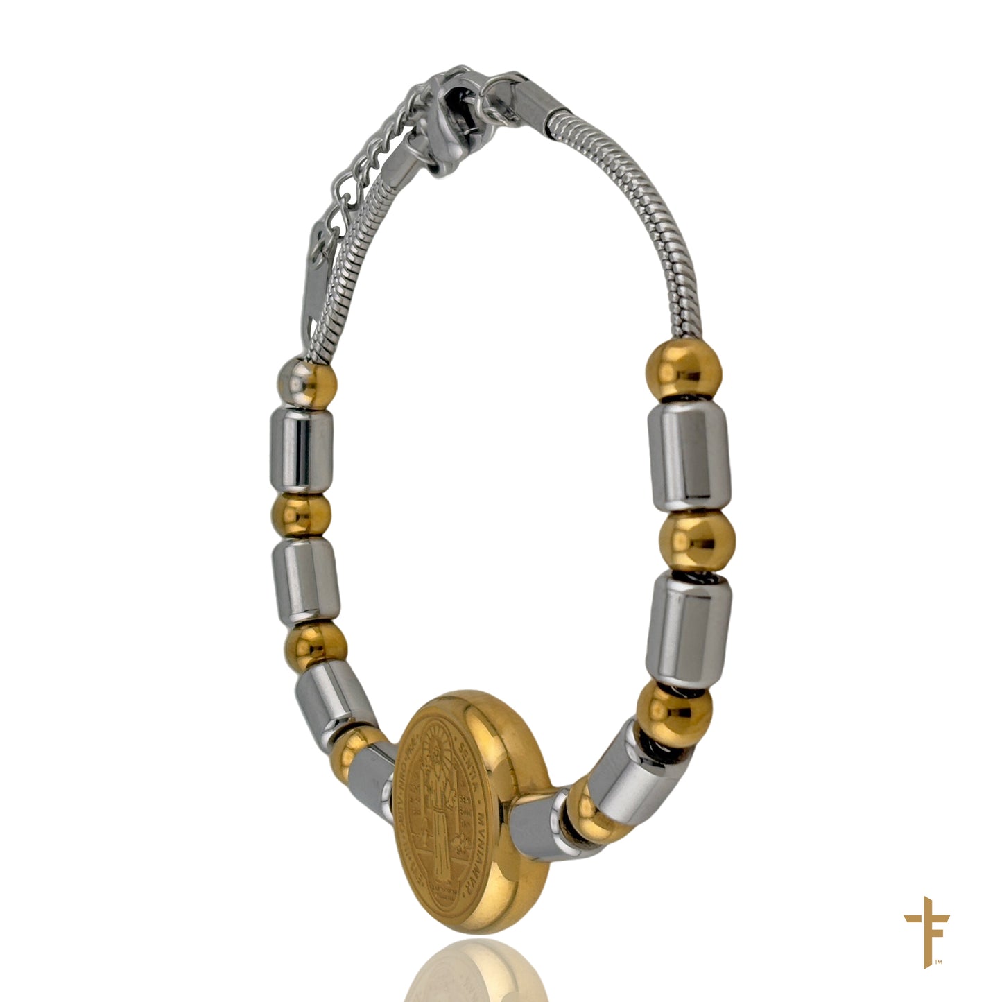 Saint Benedict Bracelet Silver-Gold (LIMITED EDITION)