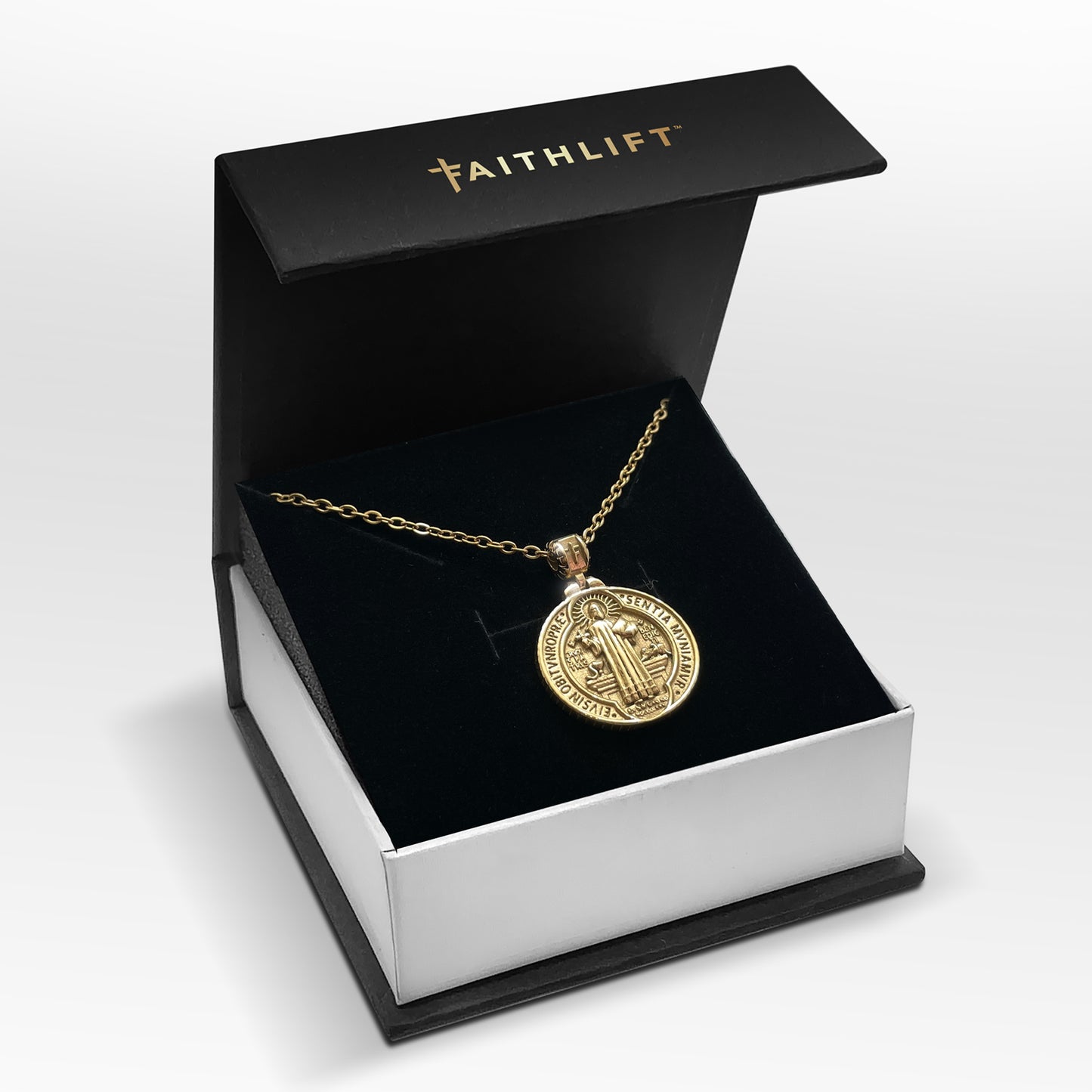 Saint Benedict (3D Crafted) Necklace