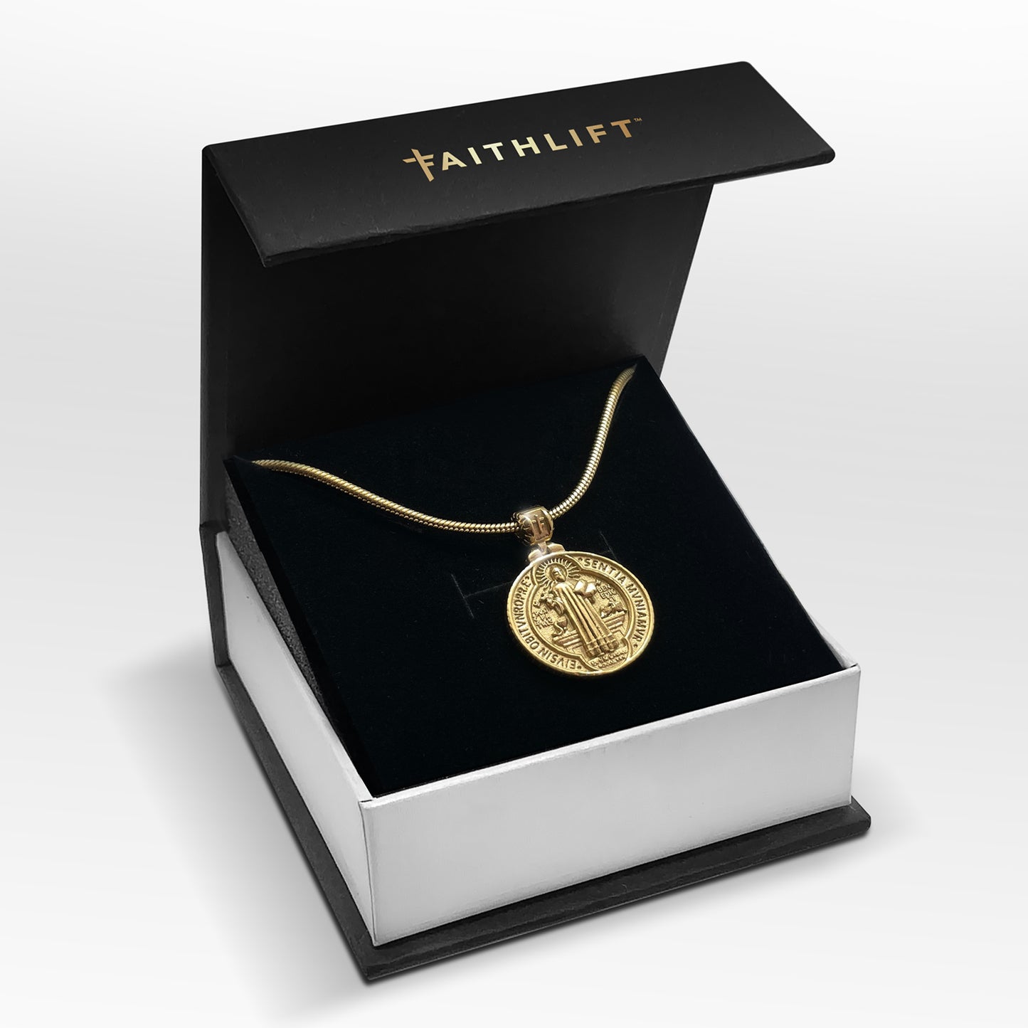 Saint Benedict (3D Crafted) Necklace