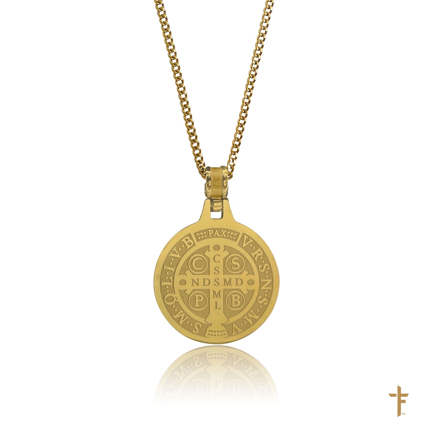 Saint Benedict Necklace (Cuban Chain)