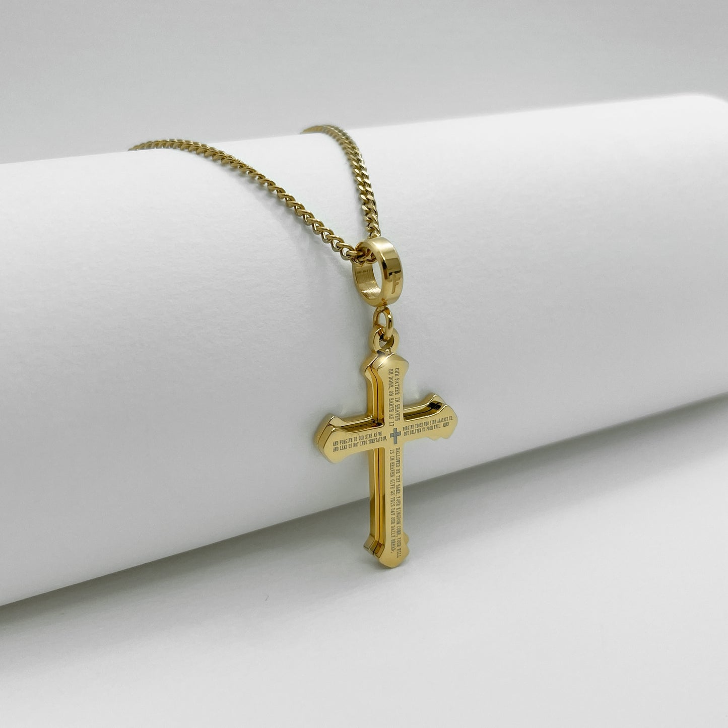 To My Husband Ancient Cross Necklace