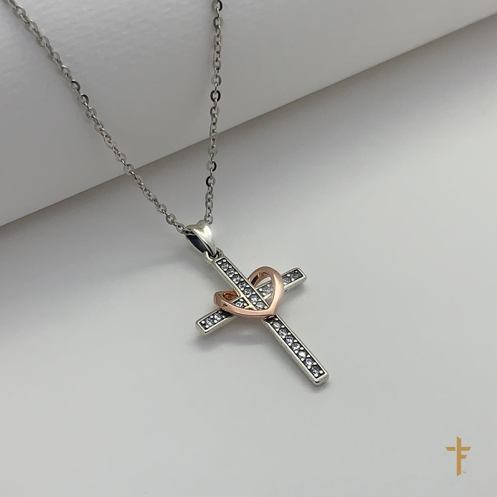 Forever Love Cross Mini Necklace