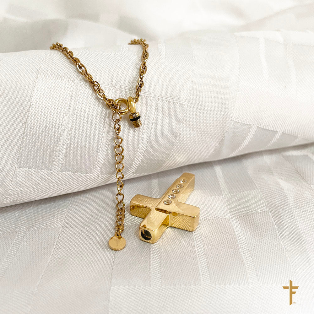 Cross Urn Keepsake Necklace