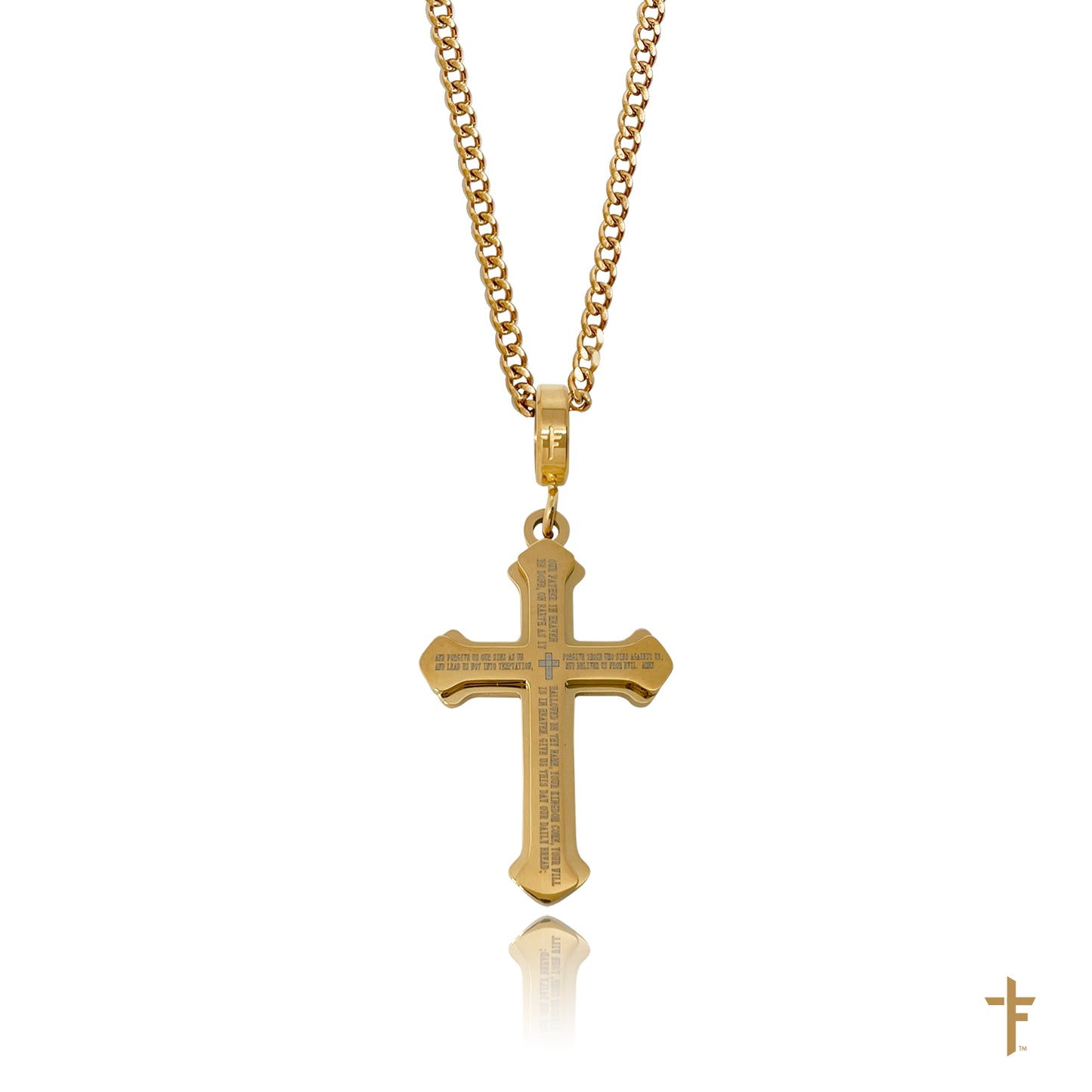 To My Husband Ancient Cross Necklace