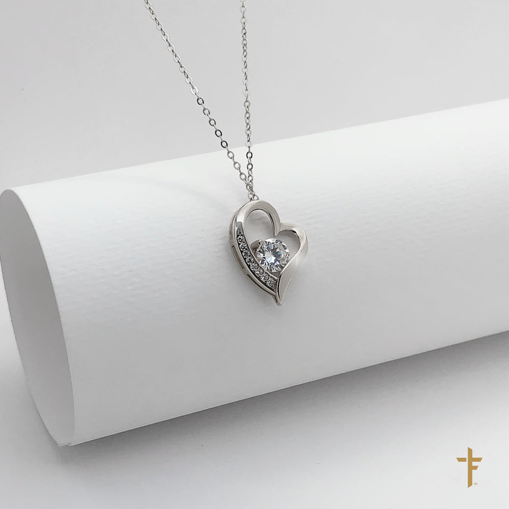 Forever Heart Silver Necklace