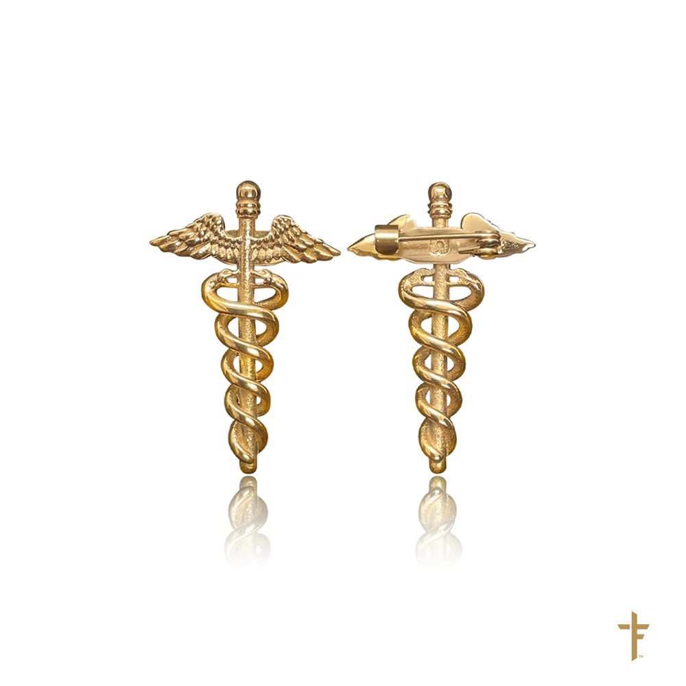 Caduceus Brooch