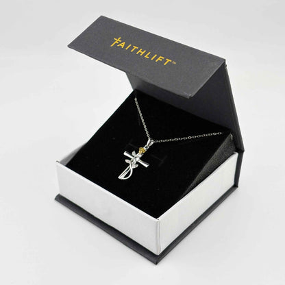 Rose Cross Necklace
