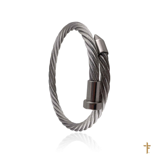 Nautical Rope Bangle (Silver)
