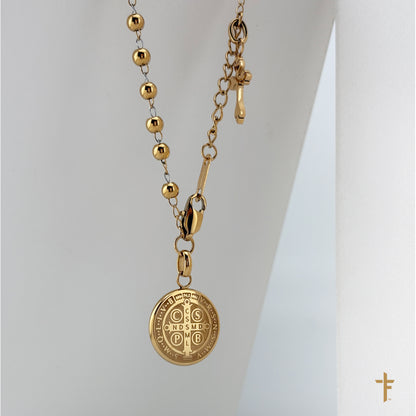 Rosary Bracelet with Saint Benedict