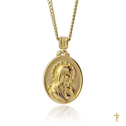 Sacred Heart of Jesus and Mary (3D crafted) Necklace