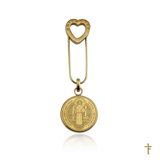 Saint Benedict Brooch