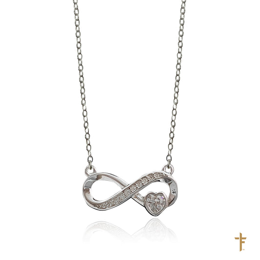 Infinity Love Necklace (Silver)