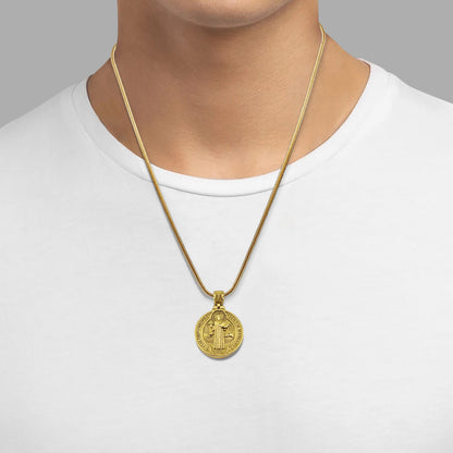 Saint Benedict (3D Crafted) Necklace