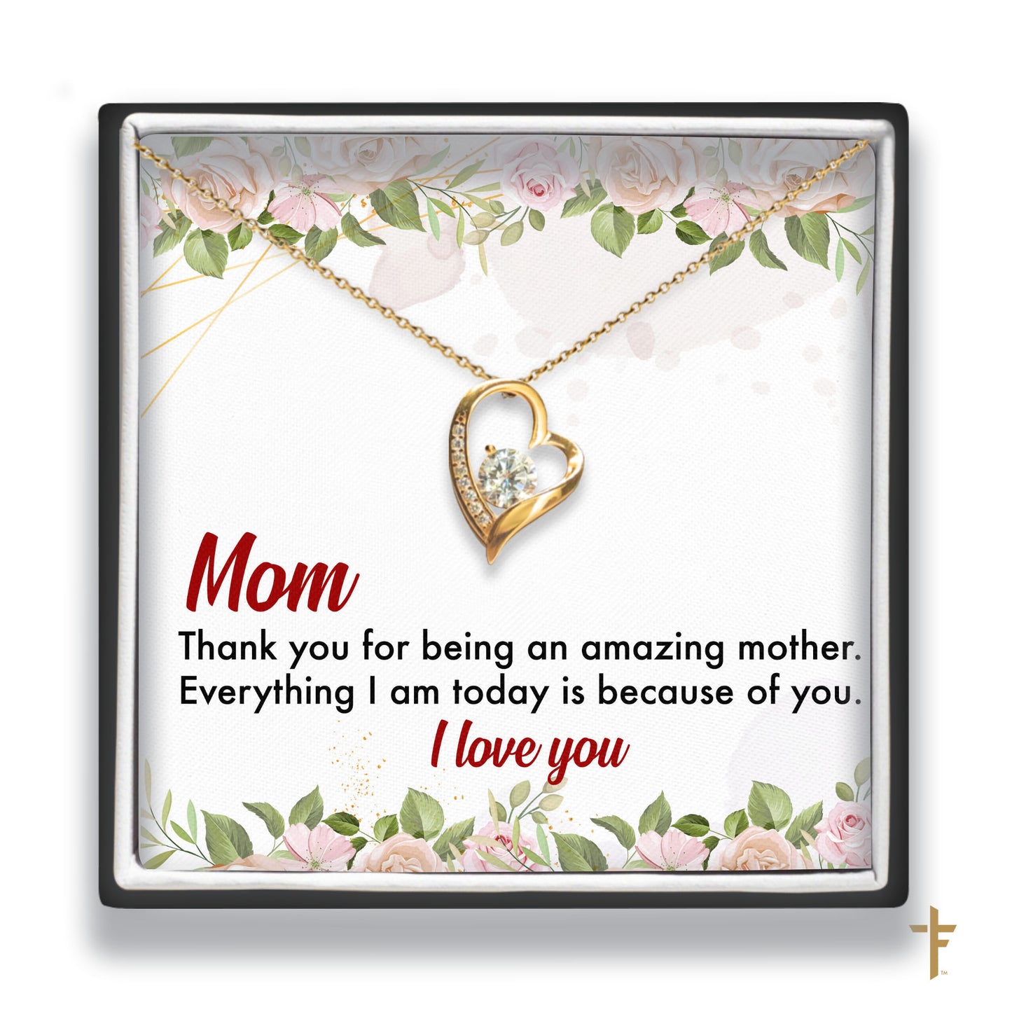 Mom Forever Heart Necklace