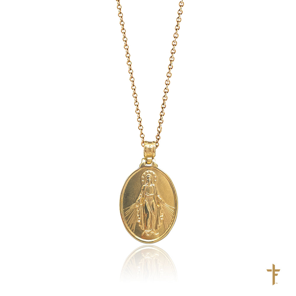 Our Lady of Immaculate Conception (Miracle, Love and Peace) Necklace