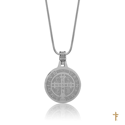 Saint Benedict Necklace (Silver)