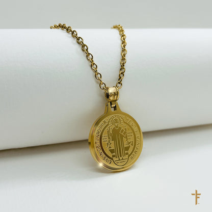 Saint Benedict Necklace with Fixed Bangle