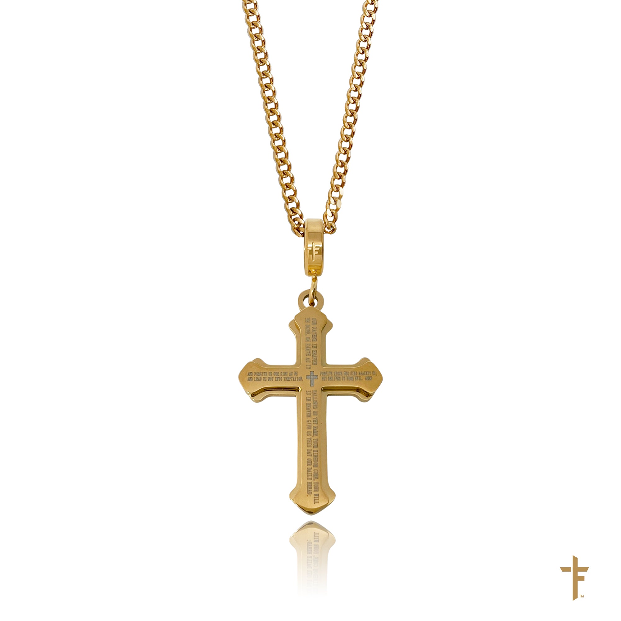 Gold chain sale with cross real