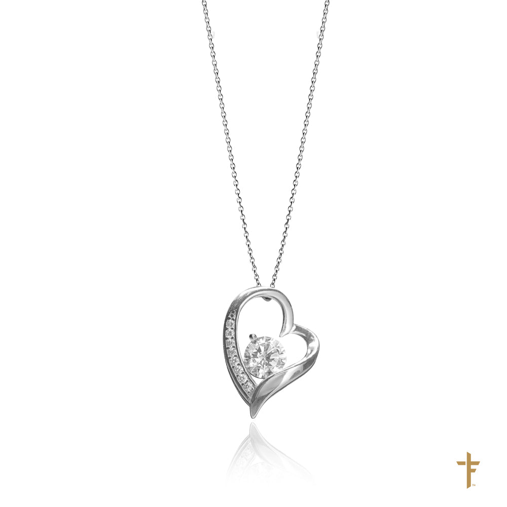 Forever Heart Silver Necklace