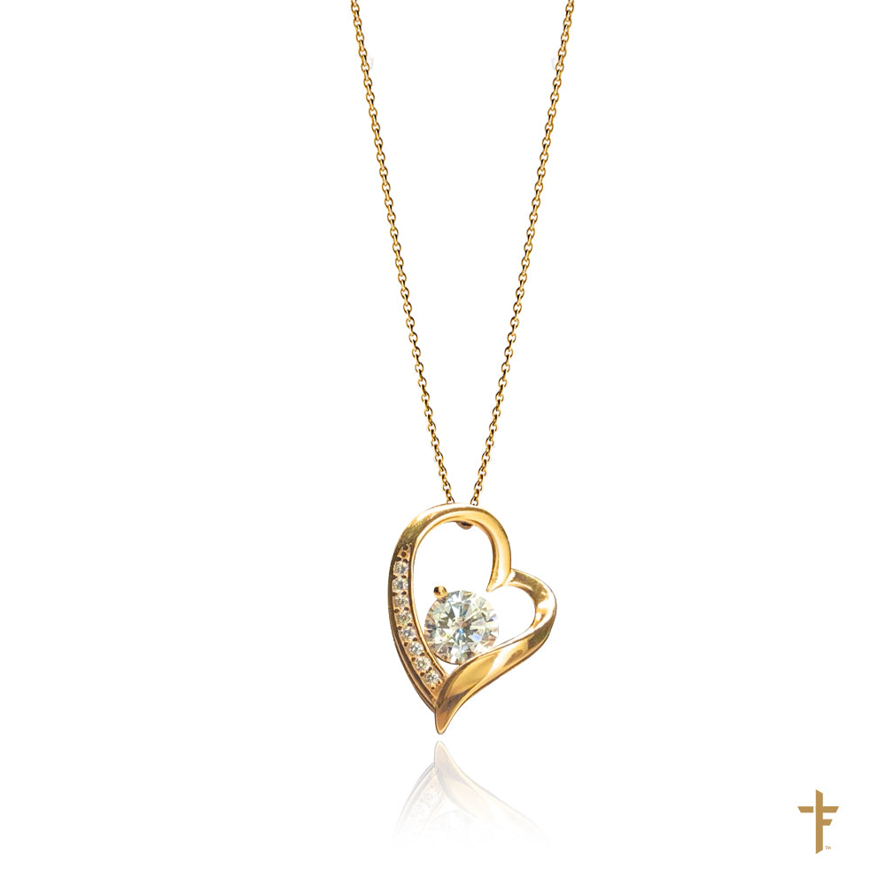Mom Forever Heart Necklace