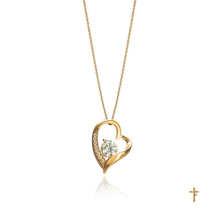 To My Amazing Mom Forever Heart Necklace