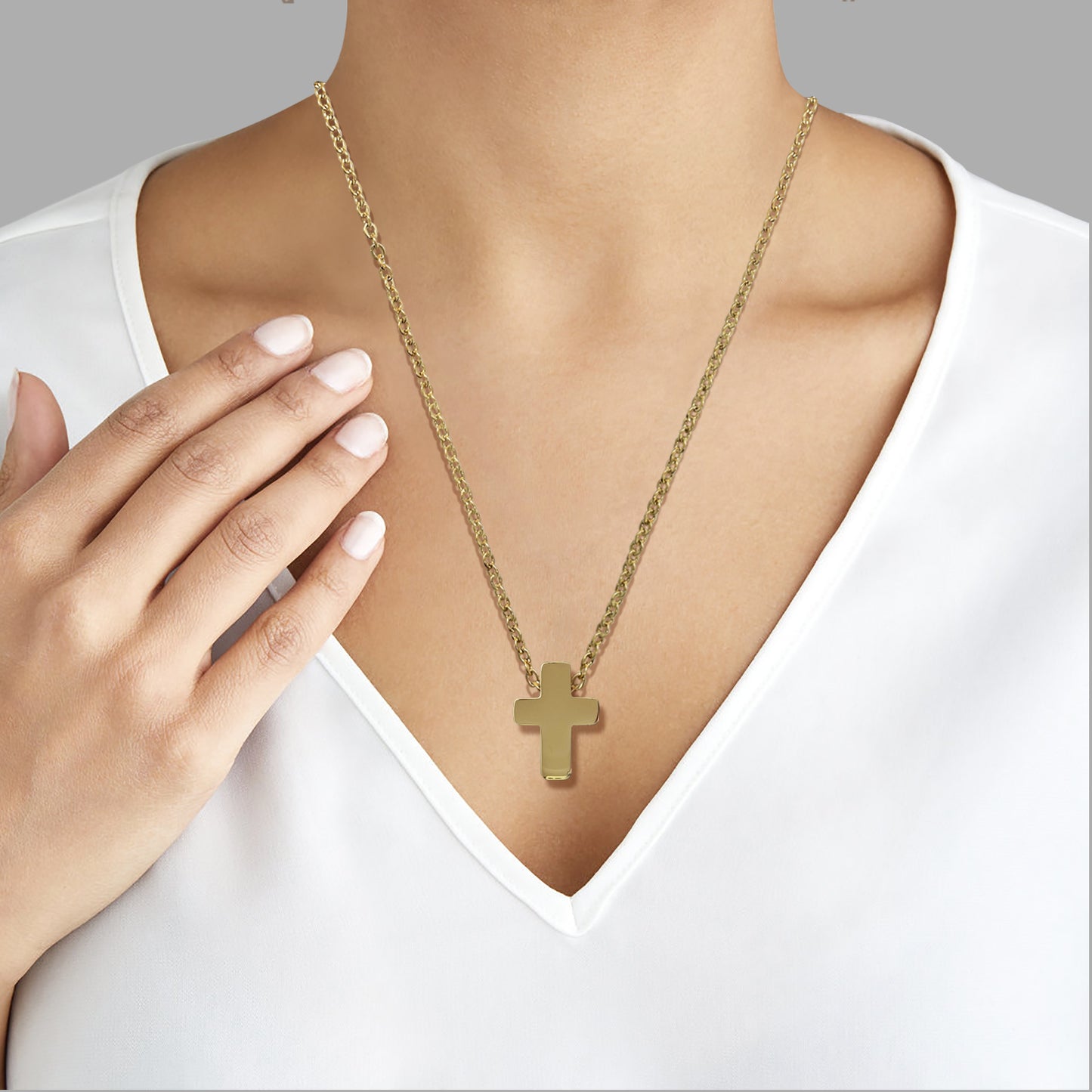 Mini-Cross Urn Keepsake Necklace
