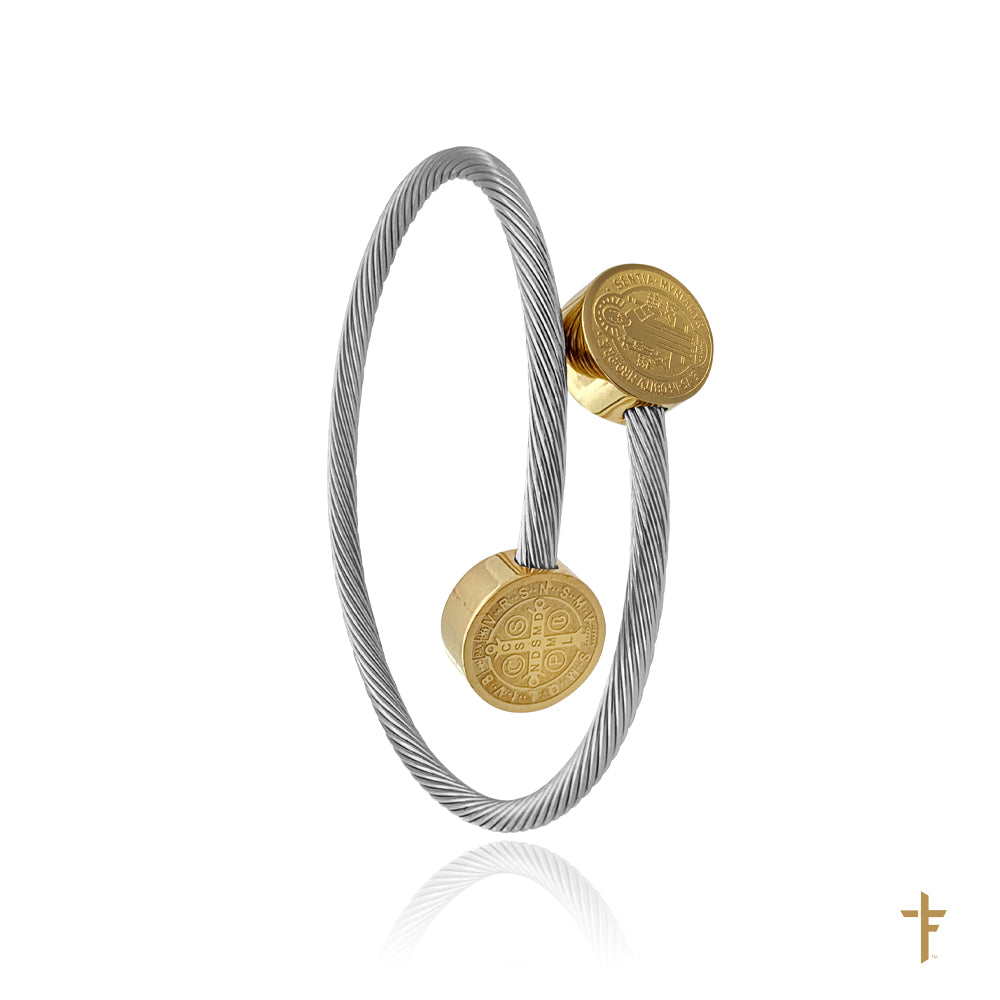 Saint Benedict Bangle (Gold & Silver)